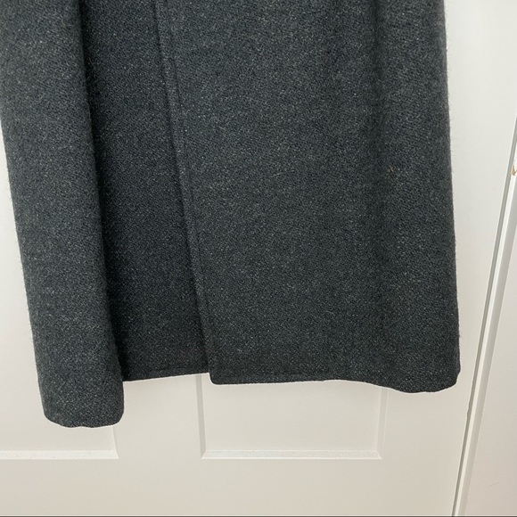 Vintage Harris Tweed 100% Wool Over Coat / Topcoat Long, Grey Blue, XXL - Picture 7 of 16